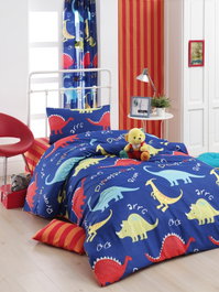 L'essentiel linge de maison Dinazorus - Azul, Rojo y Amarillo